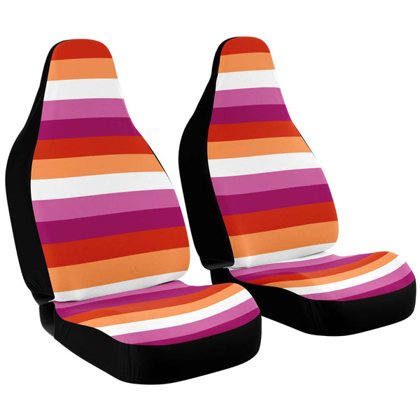 65 MCMLXV LGBT Lesbian Pride Sunset Flag Print Car Seat Cover - 65mcmlxv