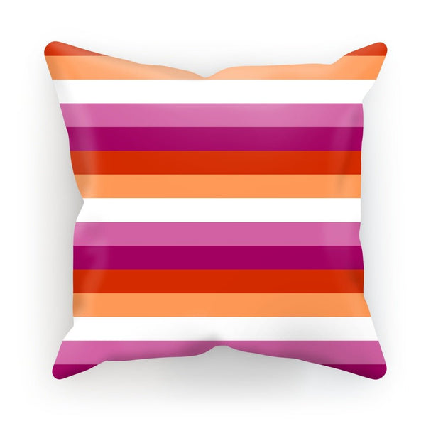 65 MCMLXV LGBT Lesbian Pride Sunset Flag Print Pillow Cushion Cover - 65mcmlxv