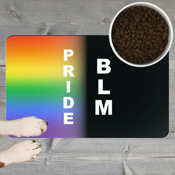 65 MCMLXV LGBT Pride Black Lives Matter Print Pet Dog Placemat - 65mcmlxv