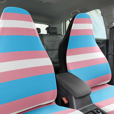 65 MCMLXV LGBT Transgender Pride Flag Print Car Seat Cover - 65mcmlxv