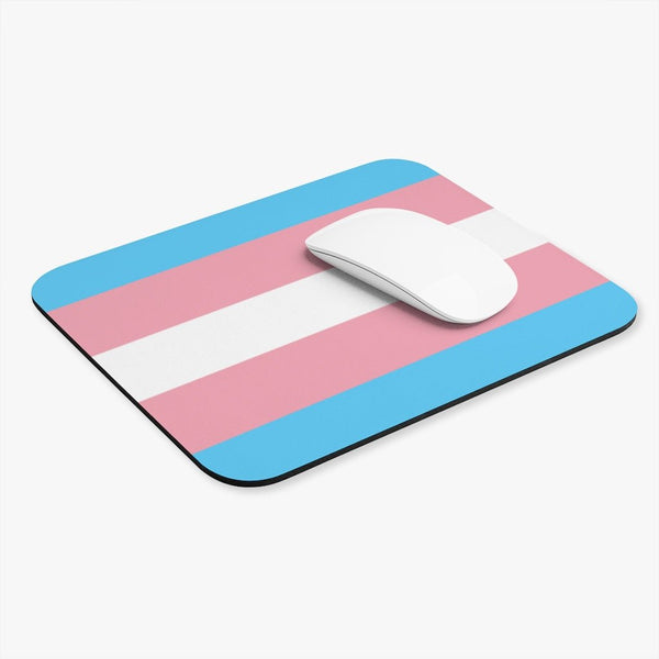65 MCMLXV LGBT Transgender Pride Flag Print Mouse Pad (Rectangle) - 65mcmlxv