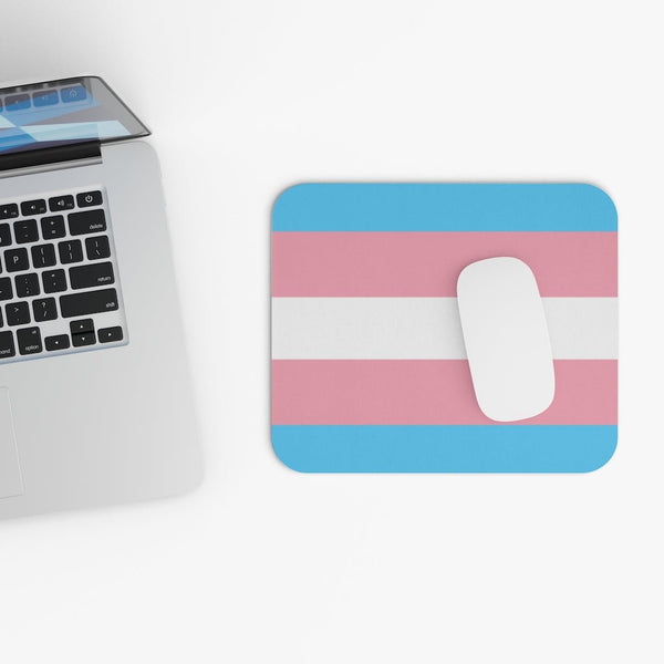 65 MCMLXV LGBT Transgender Pride Flag Print Mouse Pad (Rectangle) - 65mcmlxv