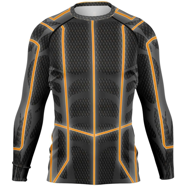 65 MCMLXV Men's ABBA Inspired Orange Avatar Rashguard Top - 65mcmlxv