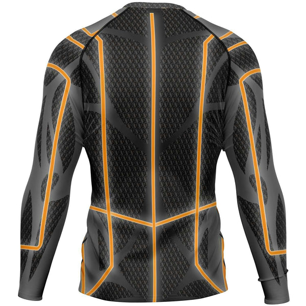 65 MCMLXV Men's ABBA Inspired Orange Avatar Rashguard Top - 65mcmlxv