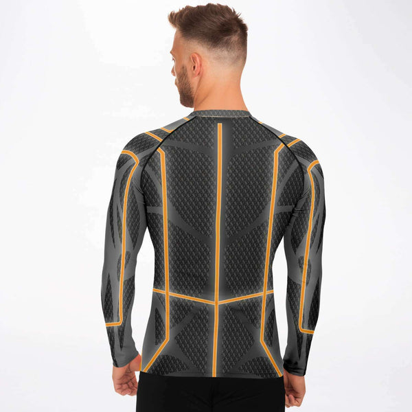 65 MCMLXV Men's ABBA Inspired Orange Avatar Rashguard Top - 65mcmlxv