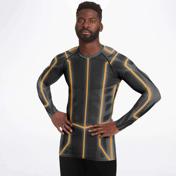 65 MCMLXV Men's ABBA Inspired Orange Avatar Rashguard Top - 65mcmlxv