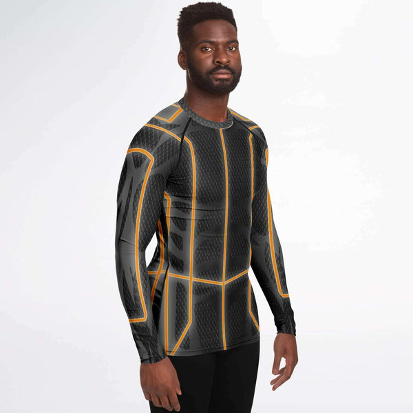 65 MCMLXV Men's ABBA Inspired Orange Avatar Rashguard Top - 65mcmlxv