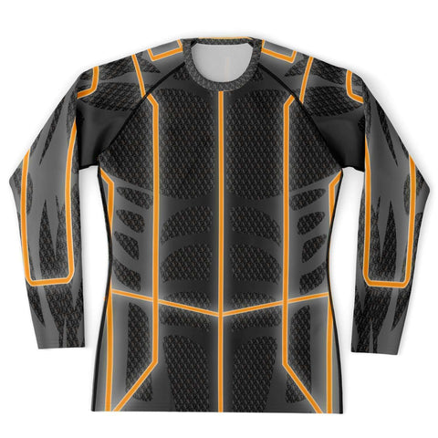 65 MCMLXV Men's ABBA Inspired Orange Avatar Rashguard Top - 65mcmlxv