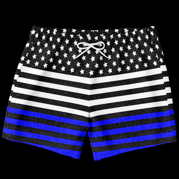 65 MCMLXV Men's Americana USA Flag Print Swim Trunk - 65mcmlxv