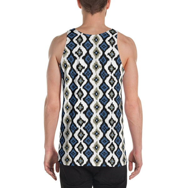 65 MCMLXV Men's Batik Ikat Print Tank Top - 65mcmlxv