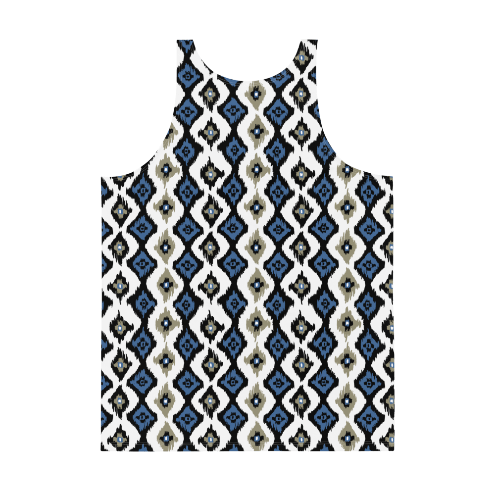 65 MCMLXV Men's Batik Ikat Print Tank Top - 65mcmlxv