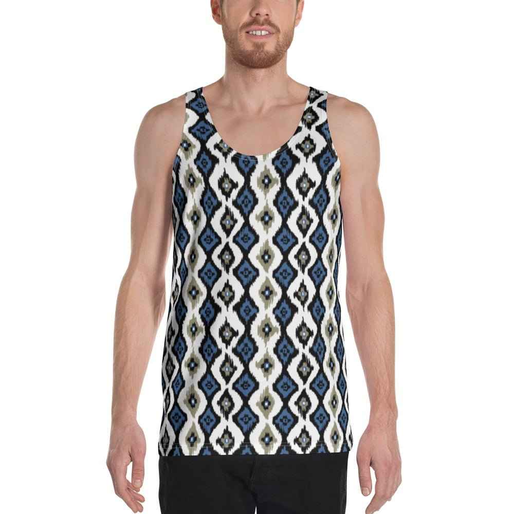 65 MCMLXV Men's Batik Ikat Print Tank Top