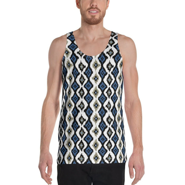 65 MCMLXV Men's Batik Ikat Print Tank Top - 65mcmlxv