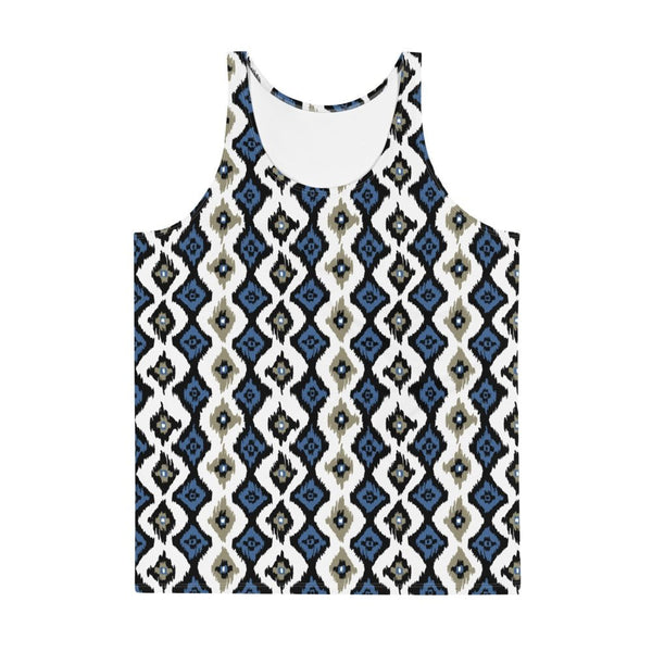 65 MCMLXV Men's Batik Ikat Print Tank Top - 65mcmlxv