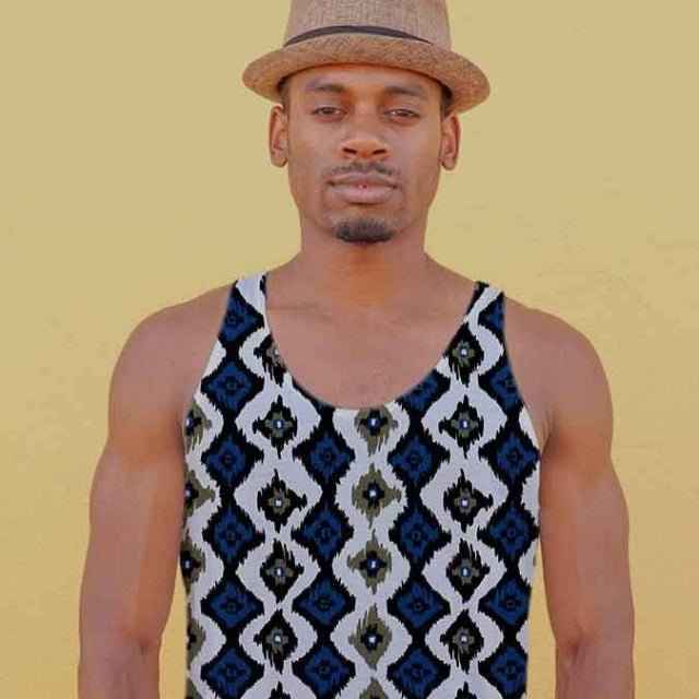 65 MCMLXV Men's Batik Ikat Print Tank Top
