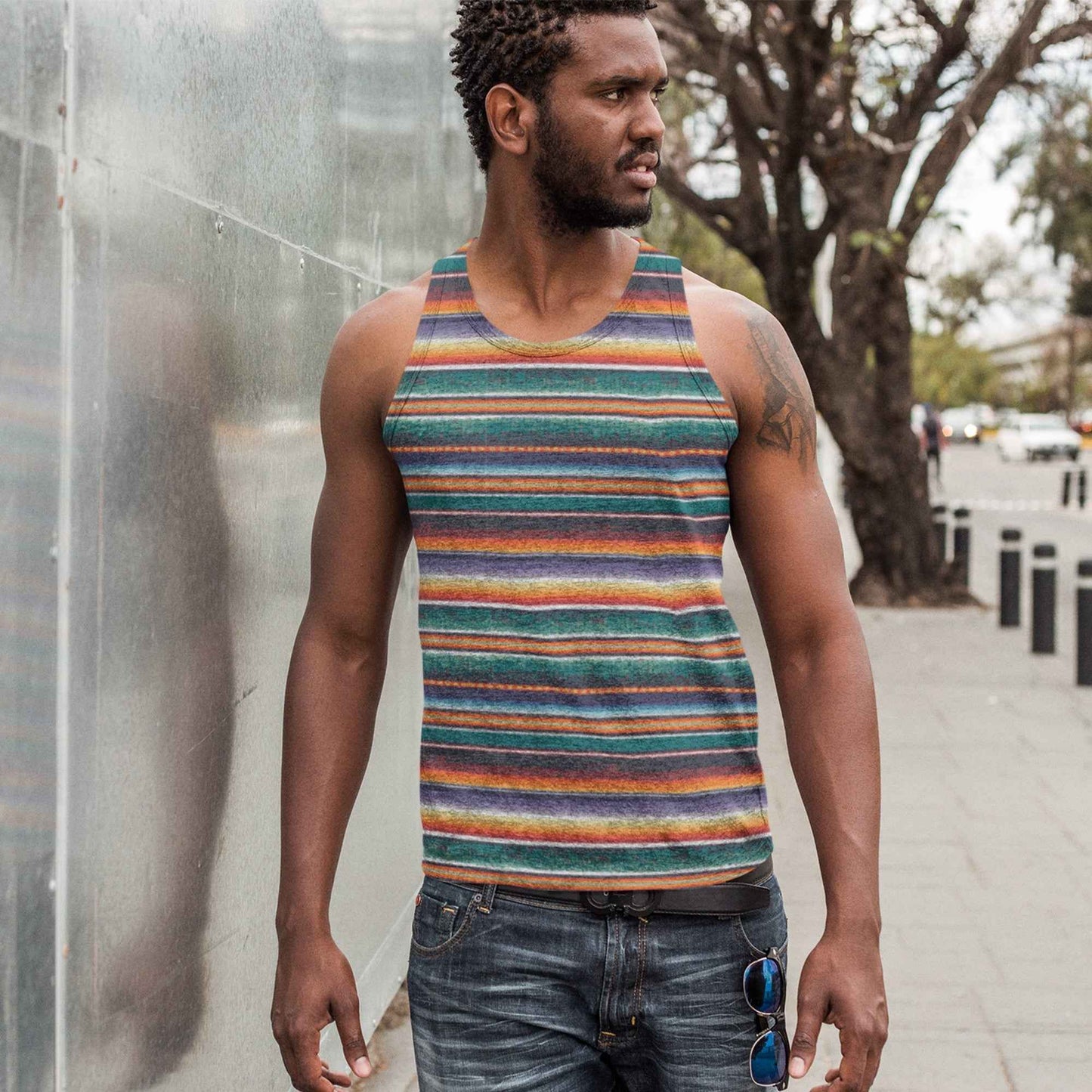 65 MCMLXV Men's Blanket Stripe Tank Top