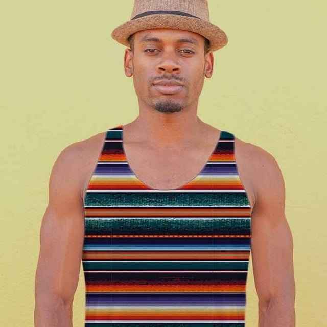 65 MCMLXV Men's Blanket Stripe Tank Top