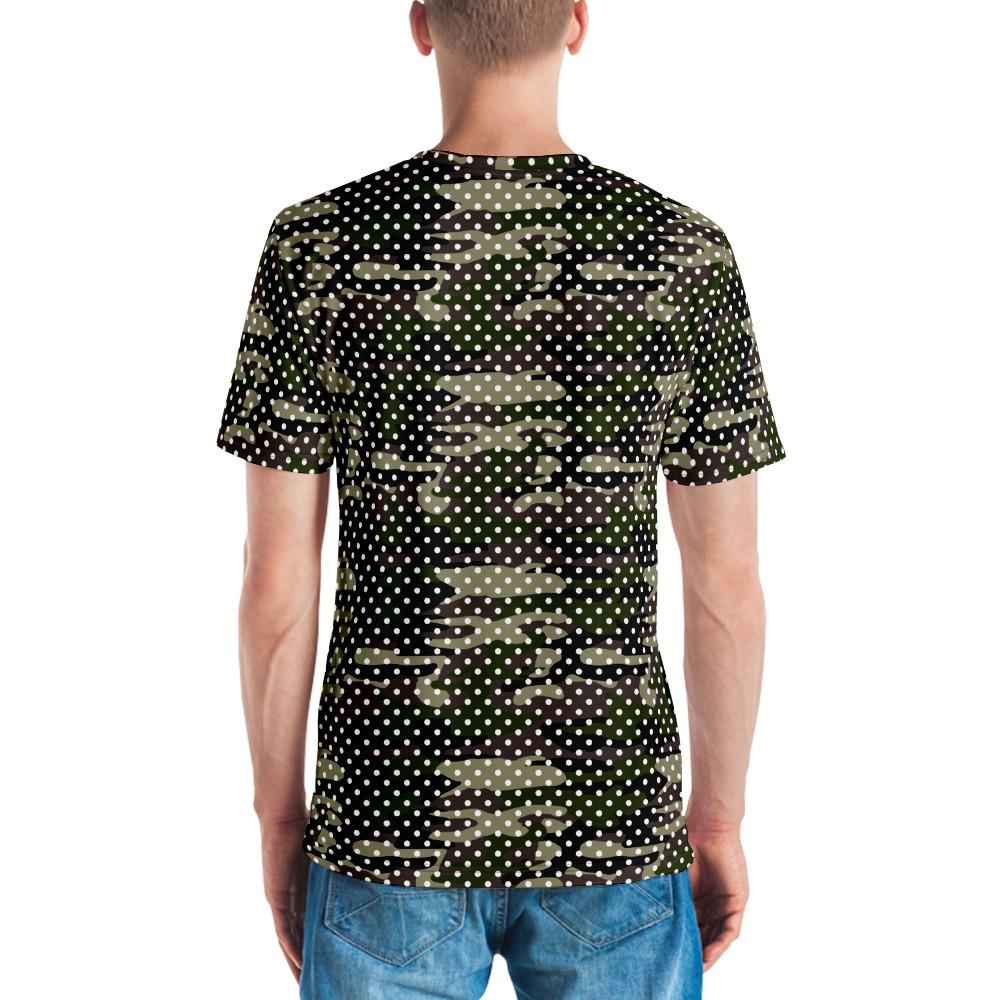 65 MCMLXV Men's Camouflage Polka Dot Print T-Shirt