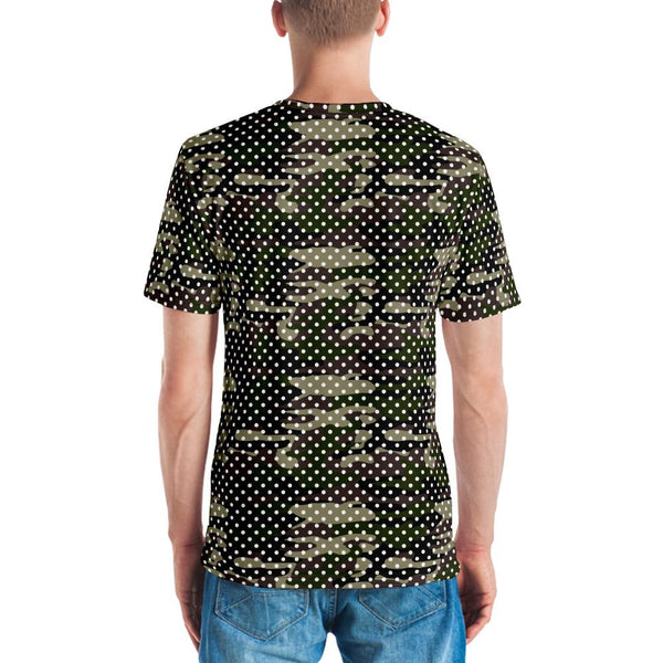 65 MCMLXV Men's Camouflage Polka Dot Print T-Shirt - 65mcmlxv