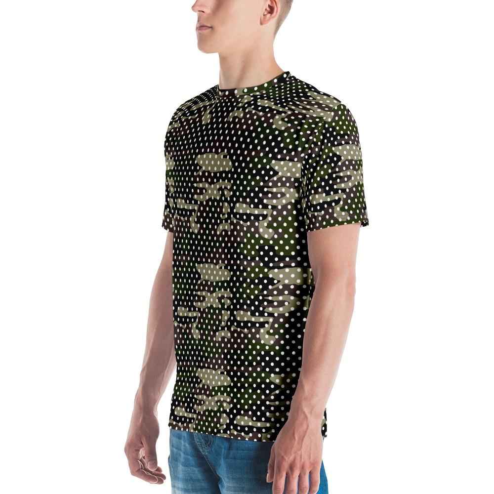 65 MCMLXV Men's Camouflage Polka Dot Print T-Shirt
