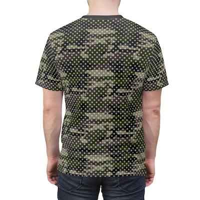 65 MCMLXV Men's Camouflage Polka Dot Print T-Shirt