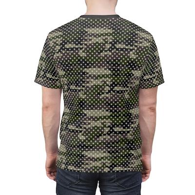 65 MCMLXV Men's Camouflage Polka Dot Print T-Shirt - 65mcmlxv