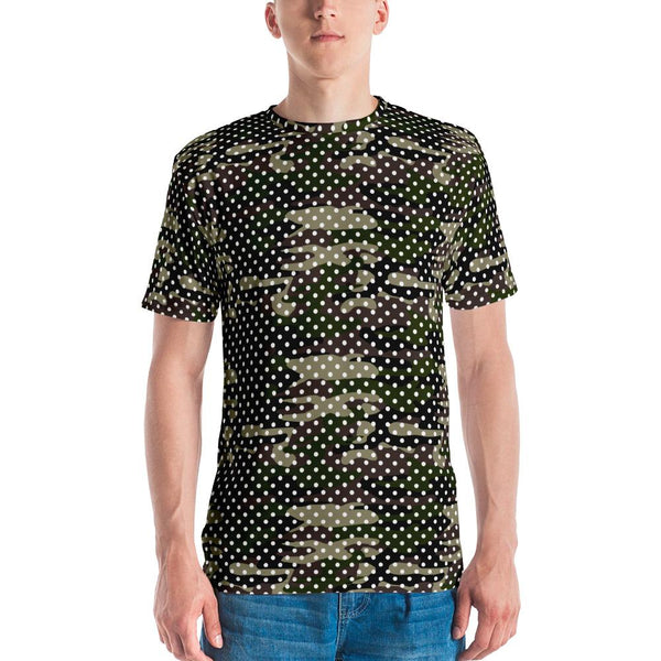 65 MCMLXV Men's Camouflage Polka Dot Print T-Shirt - 65mcmlxv