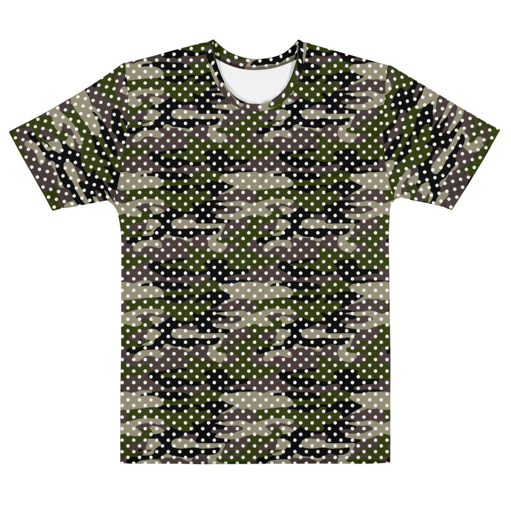 65 MCMLXV Men's Camouflage Polka Dot Print T-Shirt - 65mcmlxv