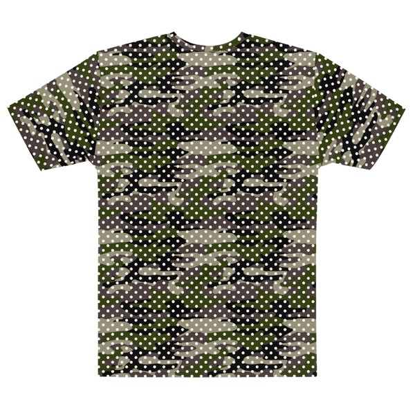 65 MCMLXV Men's Camouflage Polka Dot Print T-Shirt - 65mcmlxv