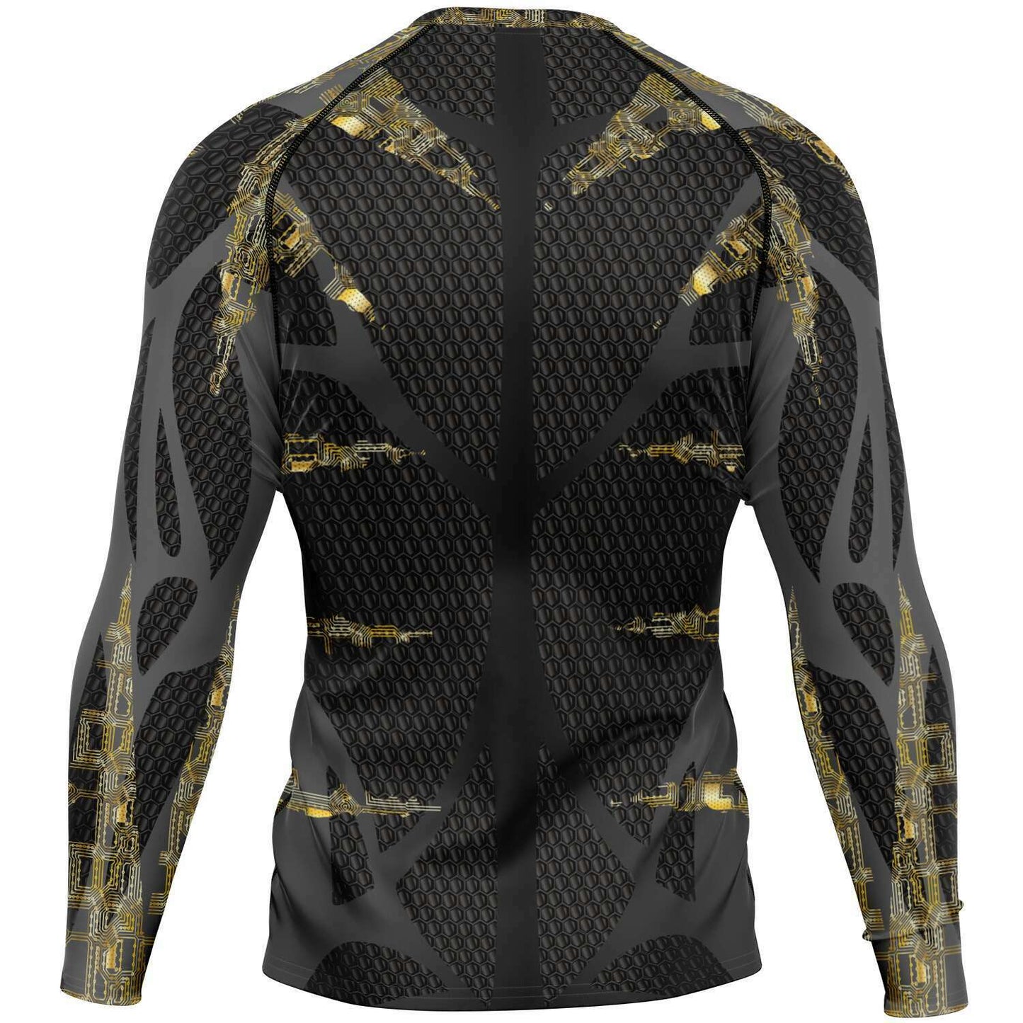 65 MCMLXV Men's Cosplay "Cyberine" Cyber Wolverine Inspired Print Rashguard Top - 65mcmlxv