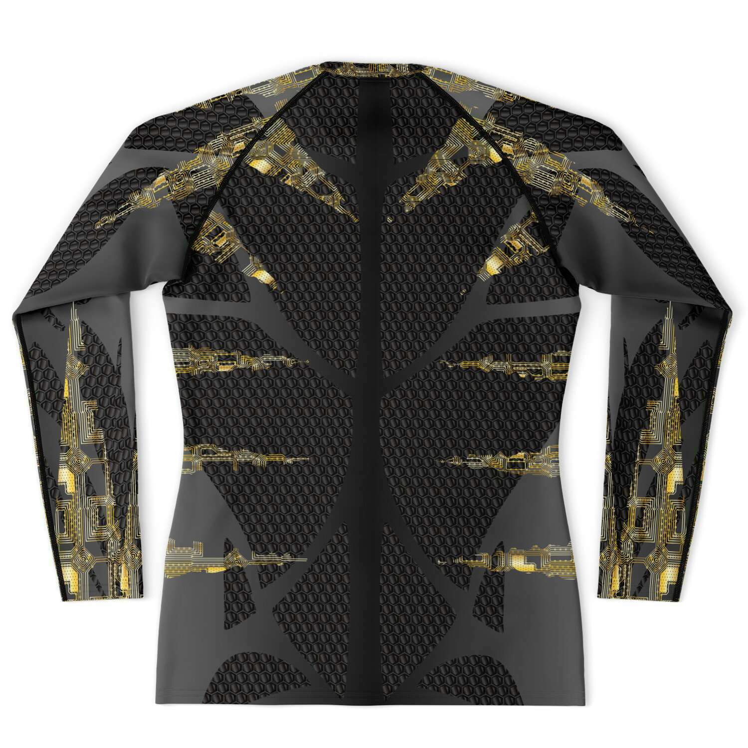 65 MCMLXV Men's Cosplay "Cyberine" Cyber Wolverine Inspired Print Rashguard Top - 65mcmlxv