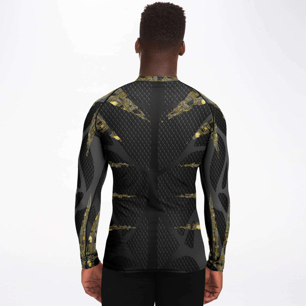 65 MCMLXV Men's Cosplay "Cyberine" Cyber Wolverine Inspired Print Rashguard Top - 65mcmlxv
