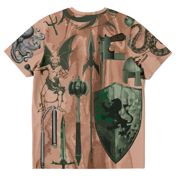 65 MCMLXV Men's Cosplay Youbori Tattoo Print T-Shirt - 65mcmlxv
