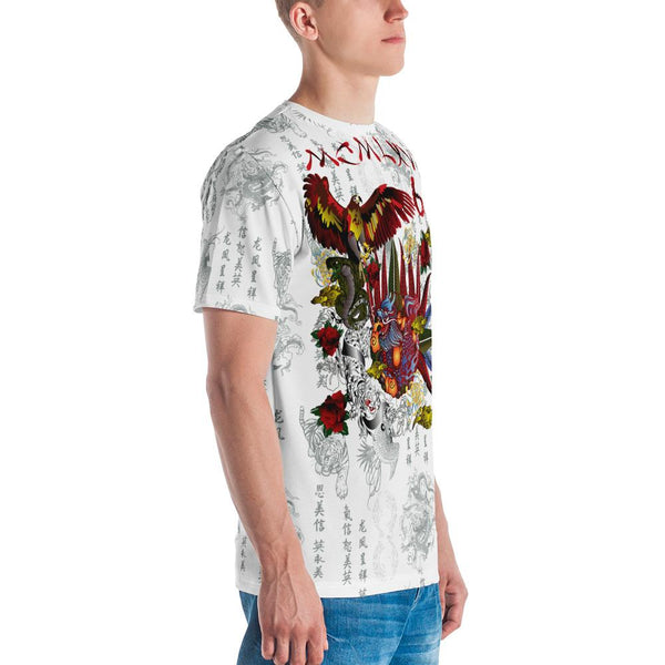 65 MCMLXV Men's "Destroy All Icons" Tattoo Print T-Shirt - 65mcmlxv