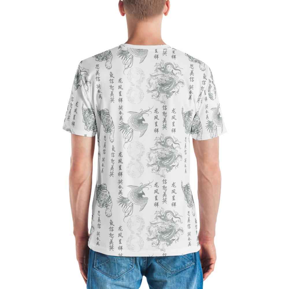 65 MCMLXV Men's "Destroy All Icons" Tattoo Print T-Shirt