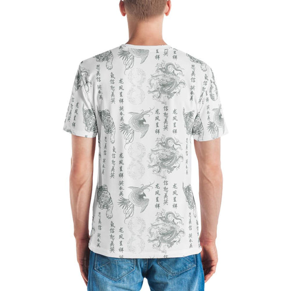 65 MCMLXV Men's "Destroy All Icons" Tattoo Print T-Shirt - 65mcmlxv