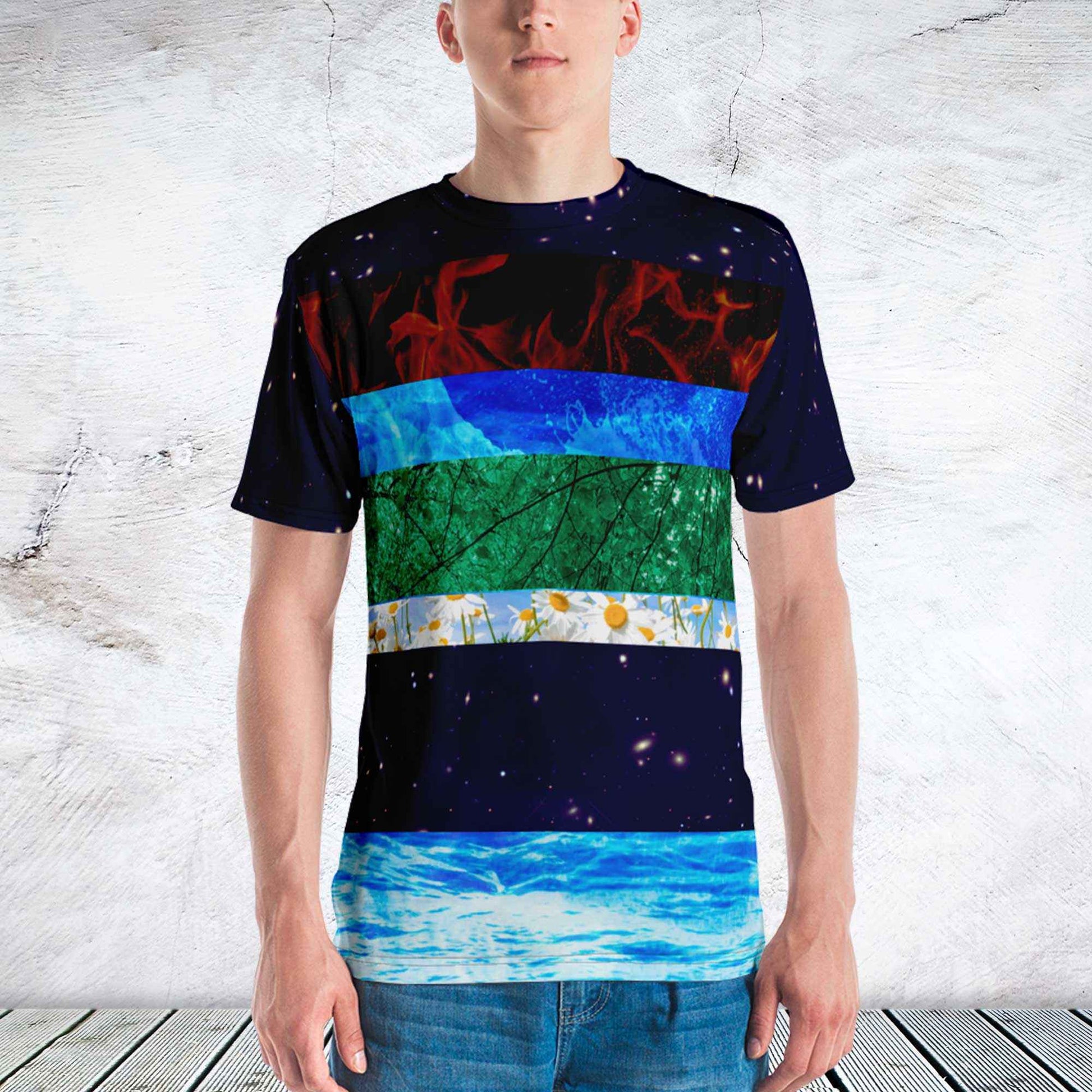 65 MCMLXV Men's Elemental Print T-Shirt