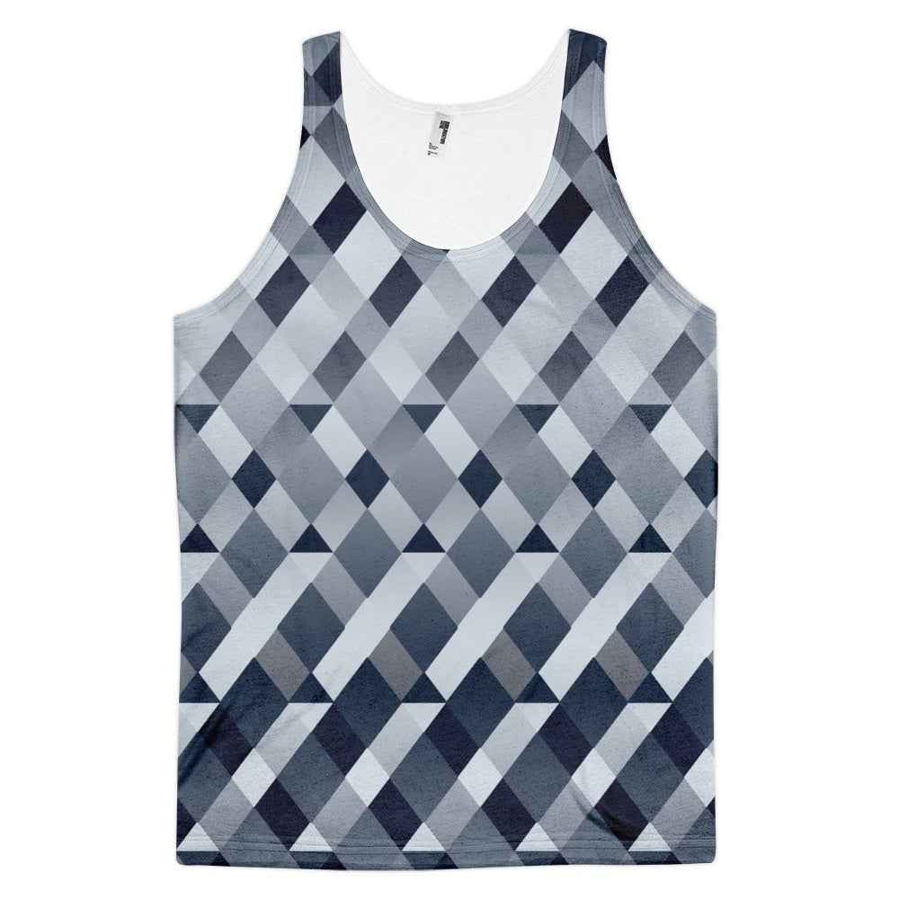 65 MCMLXV Men's Gradient Geometric Diamonds Tank Top