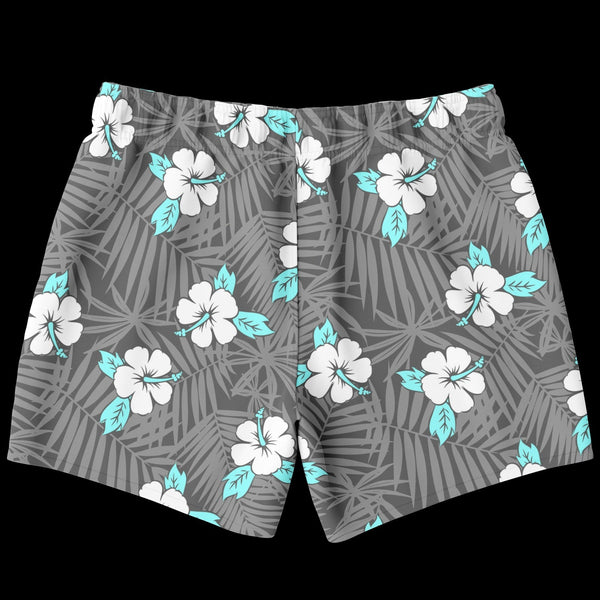 65 MCMLXV Men's Hibiscus Tropical Print Swim Trunk - 65mcmlxv