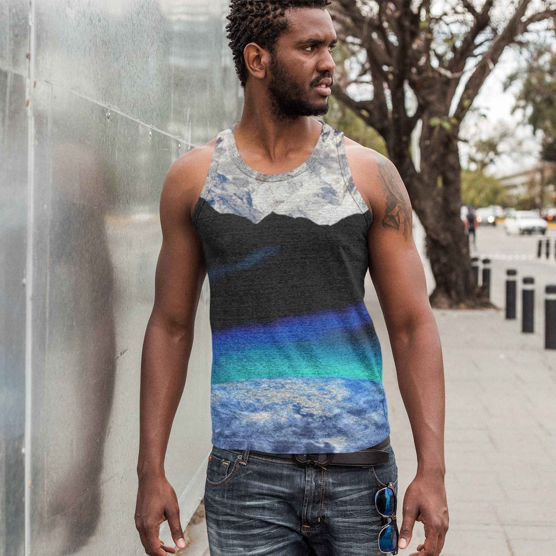 65 MCMLXV Men's Ice Planet Zero Print Tank Top