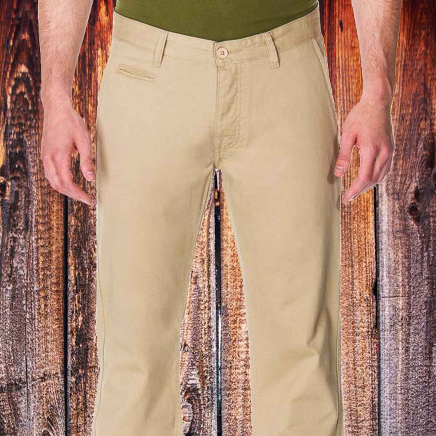 65 MCMLXV Men's Khaki Chino Pant