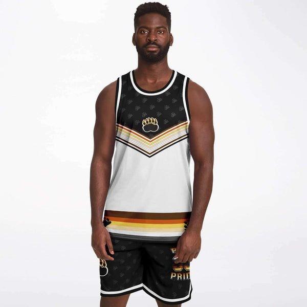 65 MCMLXV Men's LGBT Bear Pride Basketball Jersey Top and Short Set - 65mcmlxv