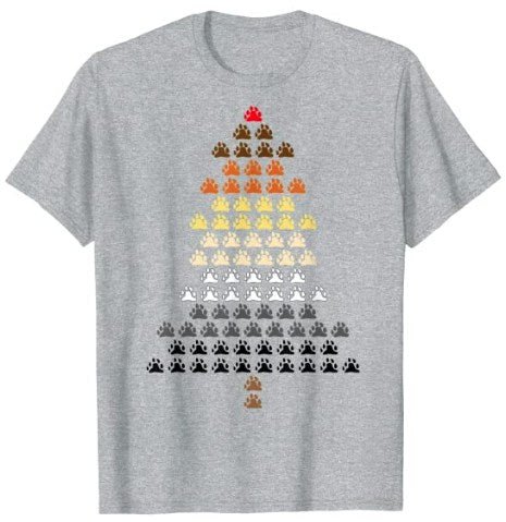 65 MCMLXV Men's LGBT Bear Pride Flag Christmas Tree Graphic T-Shirt - 65mcmlxv