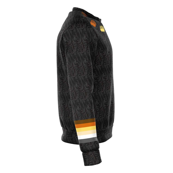 65 MCMLXV Men's LGBT Bear Pride Flag Paws Fur Print Sweatshirt Jumper - 65mcmlxv