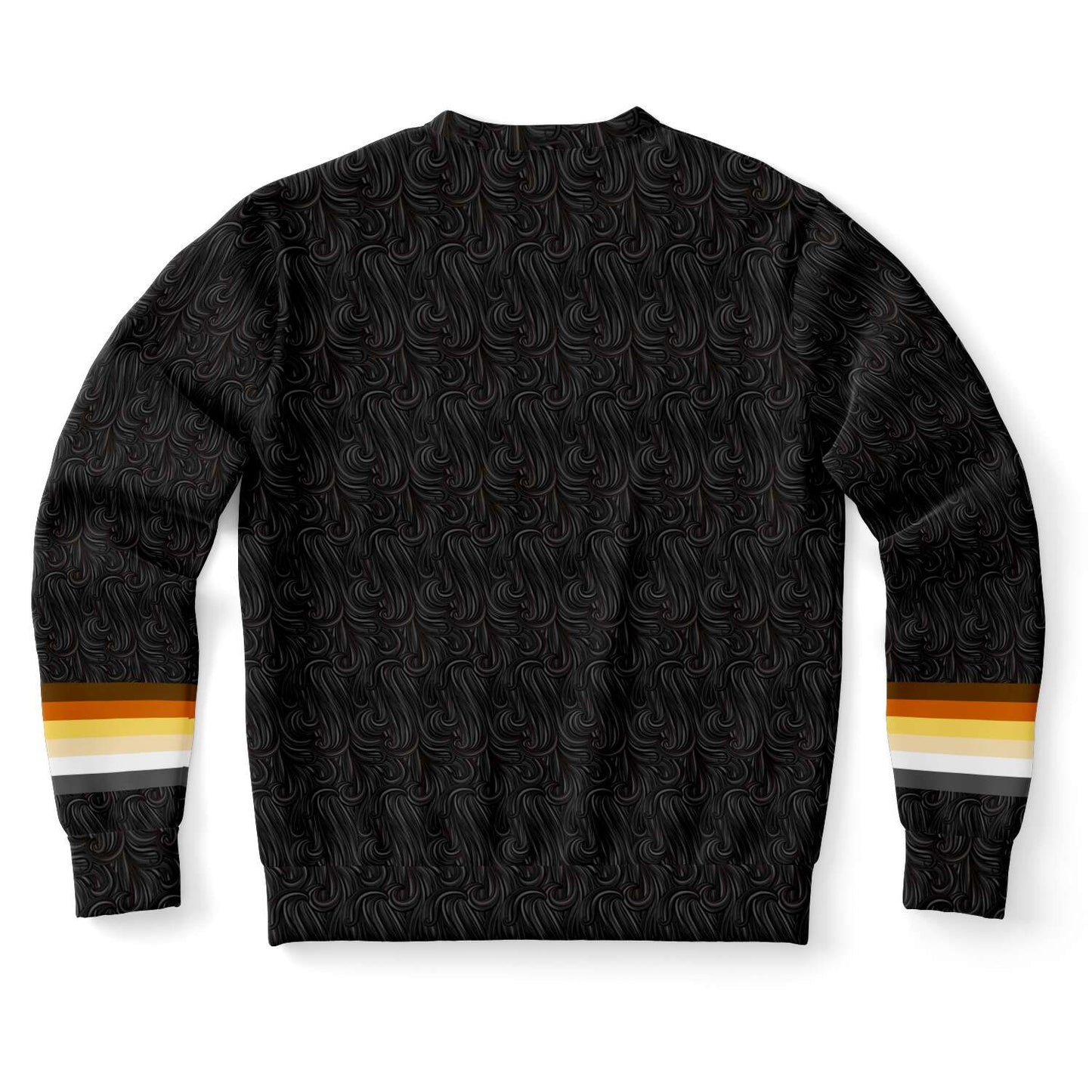 65 MCMLXV Men's LGBT Bear Pride Flag Paws Fur Print Sweatshirt Jumper - 65mcmlxv