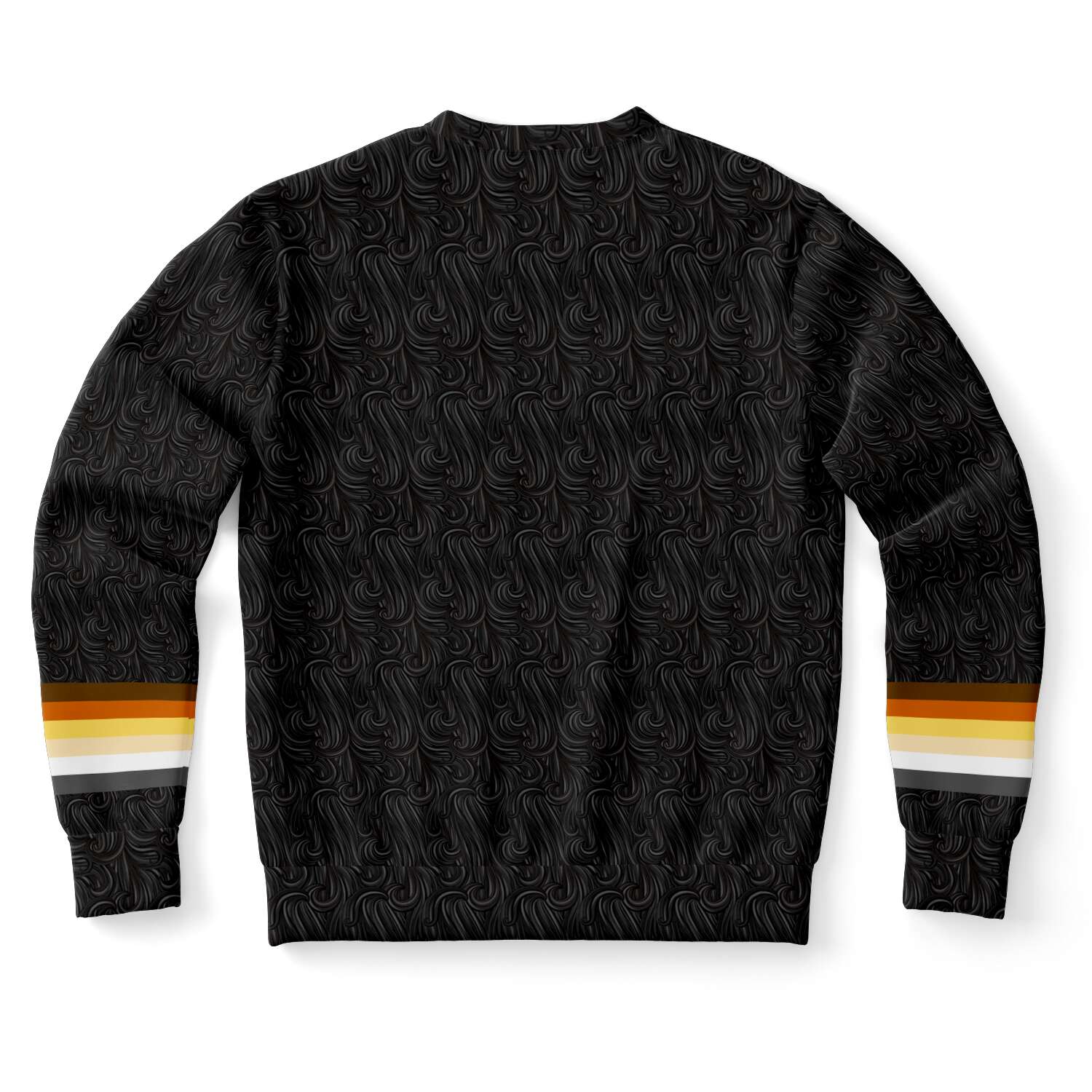 65 MCMLXV Men's LGBT Bear Pride Flag Paws Fur Print Sweatshirt Jumper - 65mcmlxv