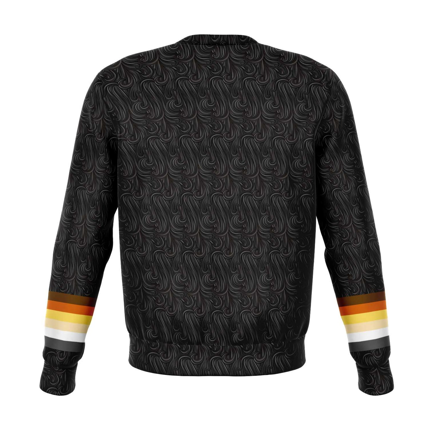 65 MCMLXV Men's LGBT Bear Pride Flag Paws Fur Print Sweatshirt Jumper - 65mcmlxv