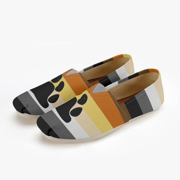 65 MCMLXV Men's LGBT Bear Pride Flag Print Canvas Shoes - 65mcmlxv