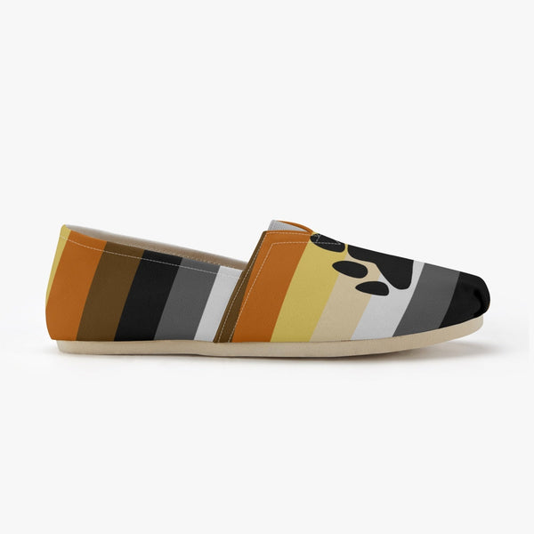 65 MCMLXV Men's LGBT Bear Pride Flag Print Canvas Shoes - 65mcmlxv