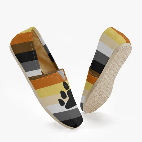 65 MCMLXV Men's LGBT Bear Pride Flag Print Canvas Shoes - 65mcmlxv